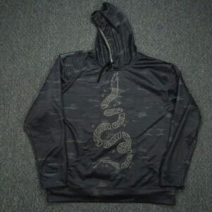 OAF Nation‎ Hoodie Mens Extra Large Black Pullover Pockets Stars Snake